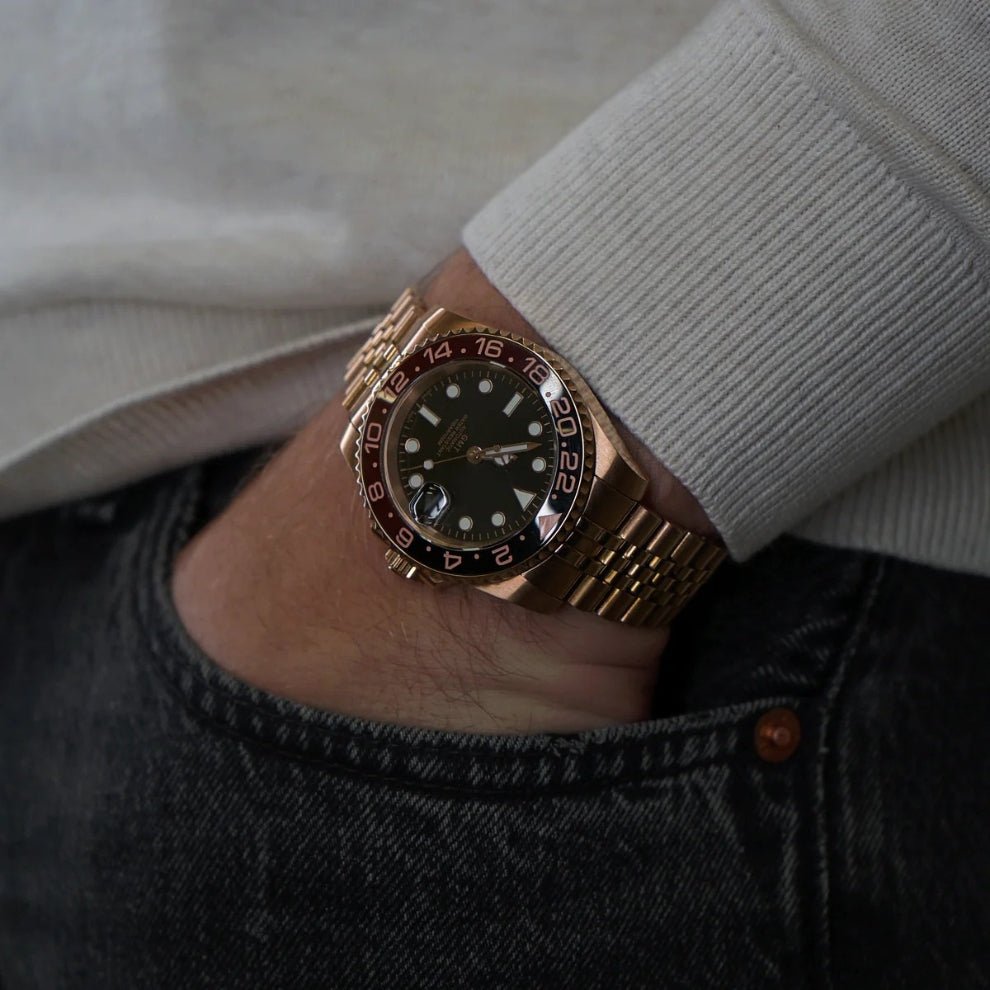 GMTeiko Rootbeer | Rosé Gold - TWTwatches