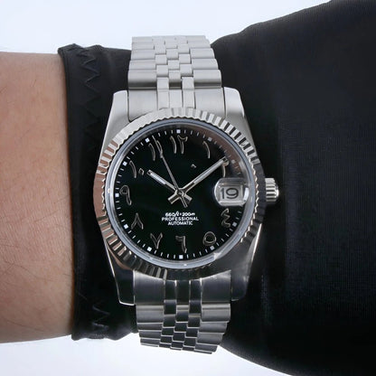 Dateiko Arabic | Black - TWTwatches