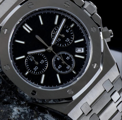 Royal SeiOak Chrono | Black - TWTwatches