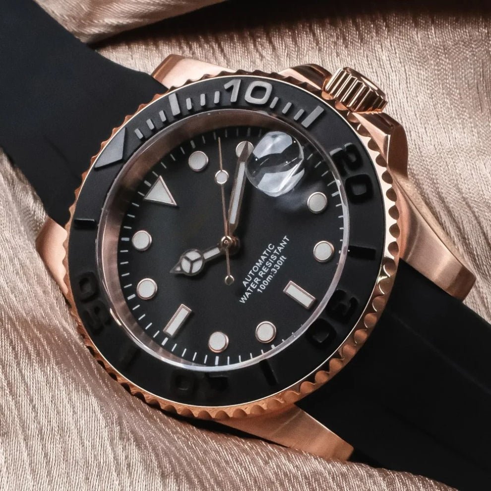 Subeiko Rubber | Rosé Gold - TWTwatches